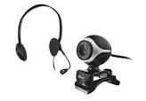 Webcam + Fone com Microfone