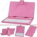 Capa Case Rosa Com Teclado Usb Tablet 10 Pol Frete Barato V3